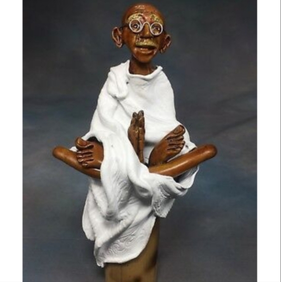 Gandhi figurine incense holder - Picture 1 of 3